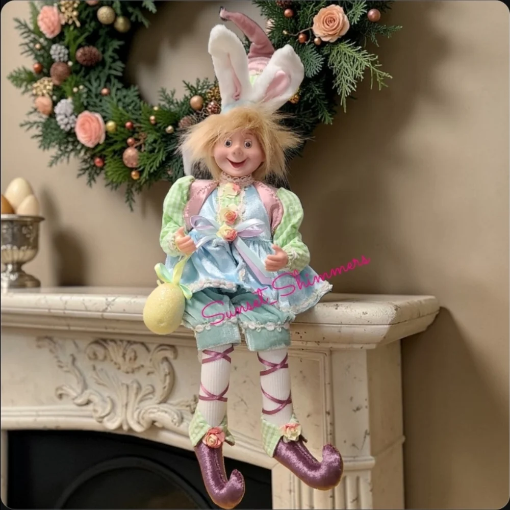 Cynthia Rowley Easter Fairy Pixie Elf Whimsical Shelf Sitter Doll Poseable New